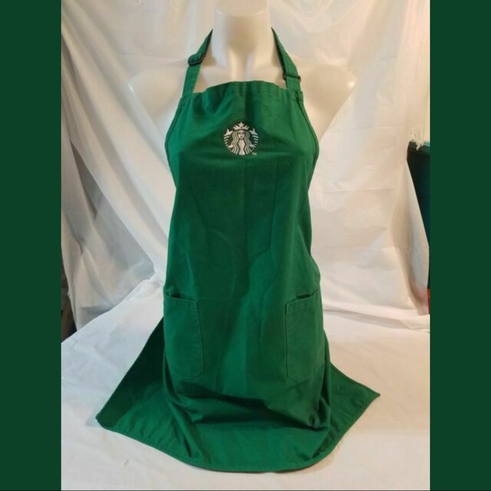 (SET OF TWO) Green Starbucks Barista Apron